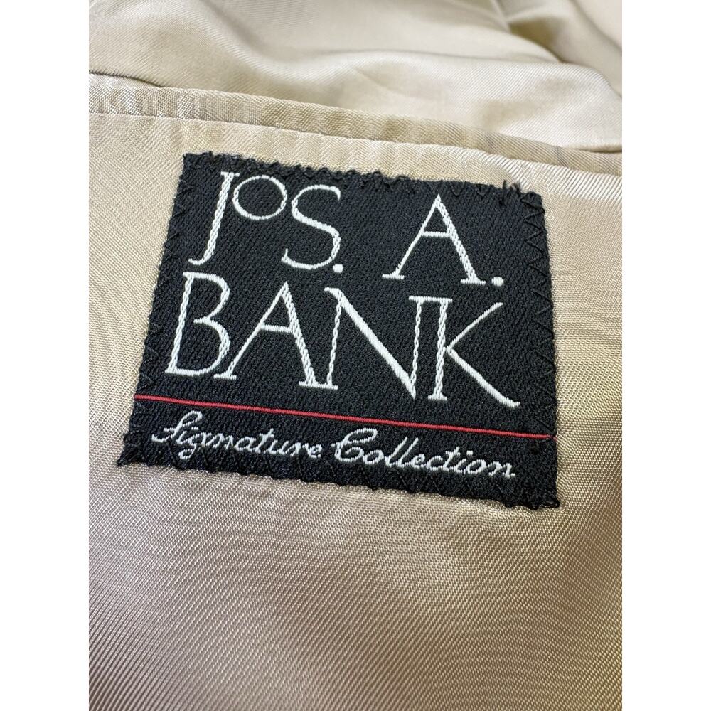 Jos A Bank Gordon Model Sport Coat 46L Gold Wool Silk Blend Vintage 90s-2000s - Picture 4 of 9